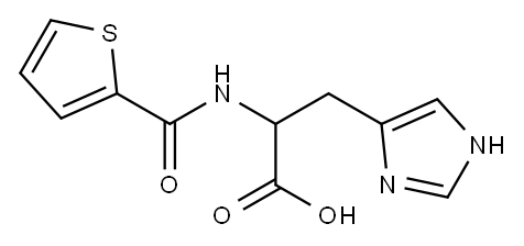 3-(1H-imidazol-4-yl)-2-[(thien-2-ylcarbonyl)amino]propanoic acid Structure