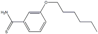 3-(hexyloxy)benzene-1-carbothioamide Structure