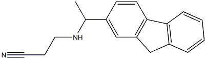 3-{[1-(9H-fluoren-2-yl)ethyl]amino}propanenitrile Structure