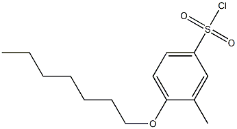 4-(heptyloxy)-3-methylbenzene-1-sulfonyl chloride 结构式