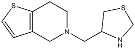 4-{4H,5H,6H,7H-thieno[3,2-c]pyridin-5-ylmethyl}-1,3-thiazolidine|