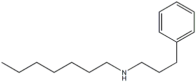 heptyl(3-phenylpropyl)amine Structure