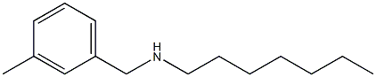 heptyl[(3-methylphenyl)methyl]amine Structure