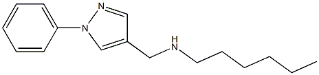 hexyl[(1-phenyl-1H-pyrazol-4-yl)methyl]amine