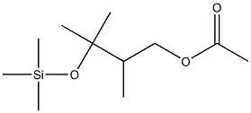 Acetic acid 2,3-dimethyl-3-trimethylsilanyloxy-butyl ester Structure