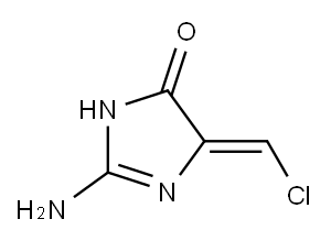 4H-Imidazol-4-one,  2-amino-5-(chloromethylene)-3,5-dihydro-