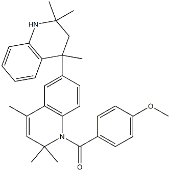 1,1',2,2',3',4'-hexahydro-2,2,2',2',4,4'-hexamethyl-1-(4-methoxybenzoyl)-6,4'-biquinoline