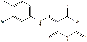 2,4,5,6(1H,3H)-pyrimidinetetrone 5-[N-(3-bromo-4-methylphenyl)hydrazone]|