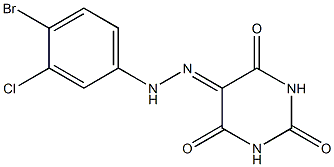2,4,5,6(1H,3H)-pyrimidinetetrone 5-[N-(4-bromo-3-chlorophenyl)hydrazone]|
