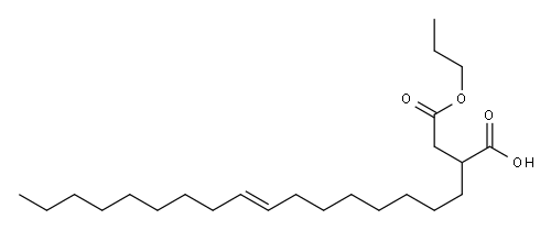 2-(8-Heptadecenyl)succinic acid 1-hydrogen 4-propyl ester Structure