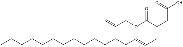 3-(2-Hexadecenyl)succinic acid 1-hydrogen 4-allyl ester Structure