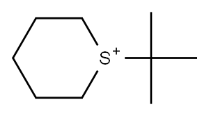 Hexahydro-1-tert-butylthiopyrylium Structure