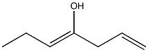 1,4-Heptadien-4-ol Structure