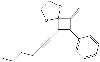 8-(1-Hexynyl)-7-phenyl-1,4-dioxaspiro[4.3]oct-7-en-6-one|