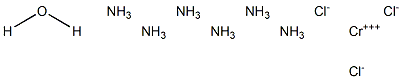 Hexaamminechromium(III) trichloride hydrate 结构式