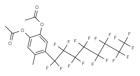 4-(Heptadecafluorooctyl)-5-methylbenzene-1,2-diol diacetate|