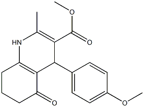1,4,5,6,7,8-Hexahydro-2-methyl-4-(4-methoxyphenyl)-5-oxoquinoline-3-carboxylic acid methyl ester