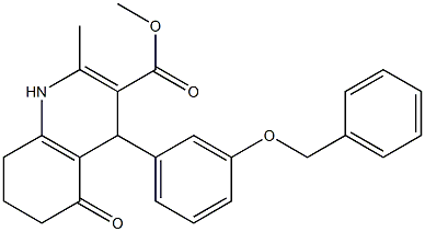 1,4,5,6,7,8-Hexahydro-2-methyl-4-[3-(benzyloxy)phenyl]-5-oxoquinoline-3-carboxylic acid methyl ester