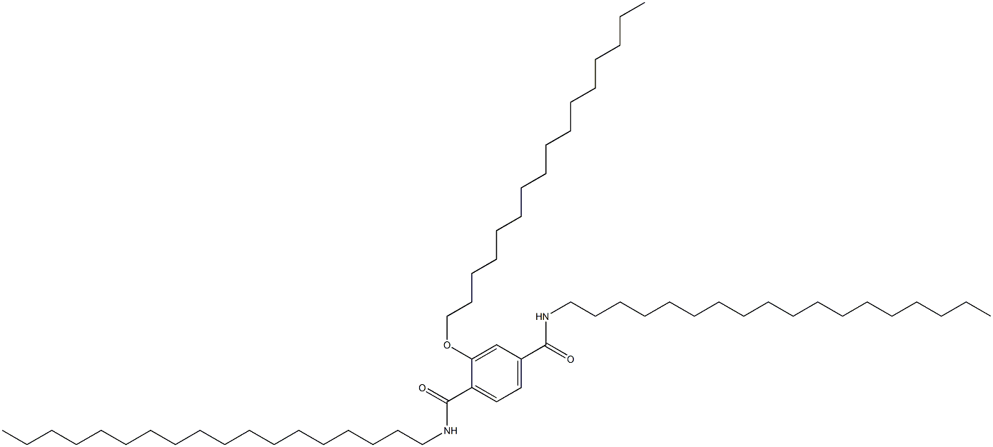 2-(Hexadecyloxy)-N,N'-dioctadecylterephthalamide Structure