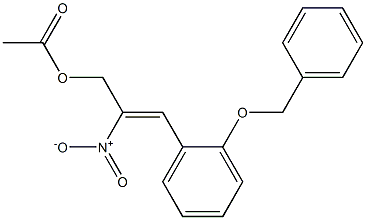 Acetic acid 2-nitro-3-[2-(benzyloxy)phenyl]-2-propenyl ester
