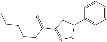 3-Hexanoyl-5-phenyl-2-isoxazoline Structure