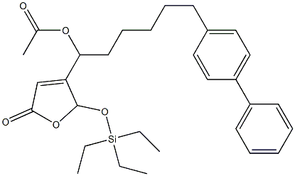 Acetic acid 1-[[2,5-dihydro-5-oxo-2-(triethylsiloxy)furan]-3-yl]-6-(biphenyl-4-yl)hexyl ester