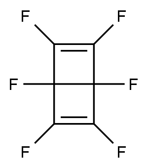 Hexafluorobicyclo[2.2.0]hexa-2,5-diene 结构式
