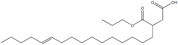 3-(11-Hexadecenyl)succinic acid 1-hydrogen 4-propyl ester Structure