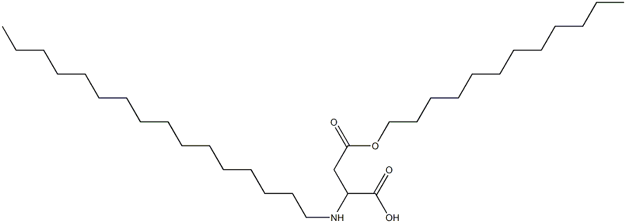 2-Hexadecylamino-3-(dodecyloxycarbonyl)propionic acid Structure