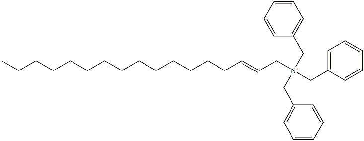 (2-Heptadecenyl)tribenzylaminium Structure