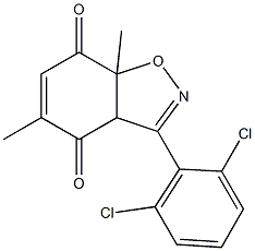 3a,7a-Dihydro-3-(2,6-dichlorophenyl)-5,7a-dimethyl-1,2-benzisoxazole-4,7-dione