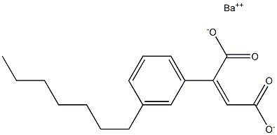 2-(3-Heptylphenyl)maleic acid barium salt Structure