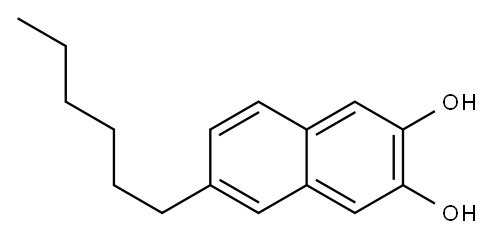 6-Hexylnaphthalene-2,3-diol