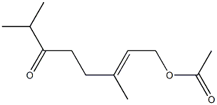 Acetic acid (E)-3,7-dimethyl-6-oxo-2-octenyl ester