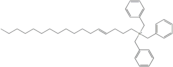 (4-Heptadecenyl)tribenzylaminium Structure