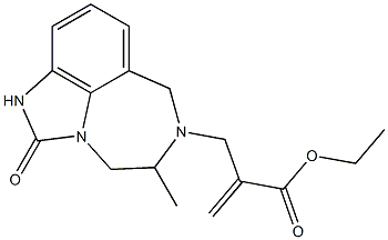 2-[(1,2,4,5,6,7-Hexahydro-5-methyl-2-oxoimidazo[4,5,1-jk][1,4]benzodiazepin)-6-ylmethyl]acrylic acid ethyl ester