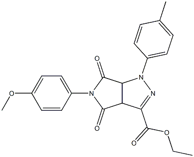 1,3a,4,5,6,6a-Hexahydro-4,6-dioxo-5-(4-methoxyphenyl)-1-(4-methylphenyl)pyrrolo[3,4-c]pyrazole-3-carboxylic acid ethyl ester