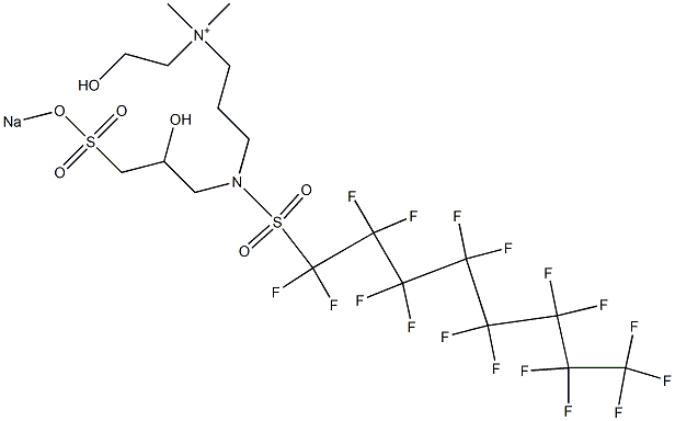 3-[[(Heptadecafluorooctyl)sulfonyl][2-hydroxy-3-[(sodiooxy)sulfonyl]propyl]amino]-N-(2-hydroxyethyl)-N,N-dimethyl-1-propanaminium