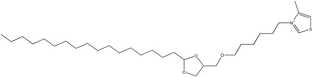 3-[6-(2-Heptadecyl-1,3-dioxolan-4-ylmethoxy)hexyl]-4-methylthiazolium|