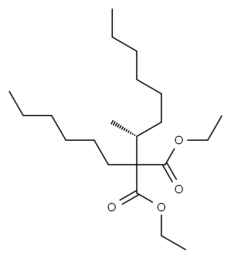 (+)-2-Hexyl-2-[(R)-1-methylheptyl]malonic acid diethyl ester Structure