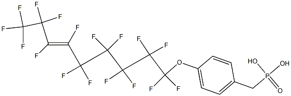4-[(Heptadecafluoro-6-nonenyl)oxy]benzylphosphonic acid Structure