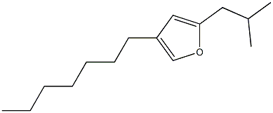3-Heptyl-5-isobutylfuran