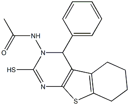 3,4,5,6,7,8-Hexahydro-3-(acetylamino)-4-phenyl[1]benzothieno[2,3-d]pyrimidine-2-thiol
