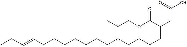 3-(13-Hexadecenyl)succinic acid 1-hydrogen 4-propyl ester Structure