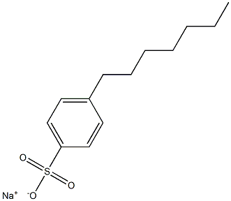 4-Heptylbenzenesulfonic acid sodium salt Structure