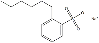 2-Hexylbenzenesulfonic acid sodium salt Structure