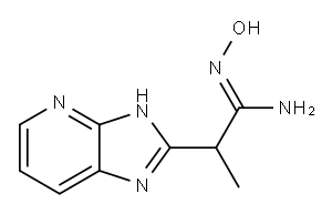 2-(3H-Imidazo[4,5-b]pyridin-2-yl)propanamide oxime Structure