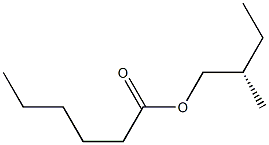 (+)-Hexanoic acid (S)-2-methylbutyl ester Structure