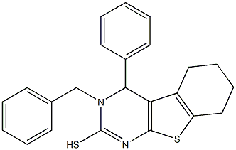 3,4,5,6,7,8-Hexahydro-3-benzyl-4-phenyl[1]benzothieno[2,3-d]pyrimidine-2-thiol