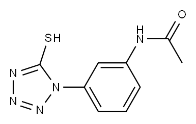 1-(3-AcetaMidophenyl)-5-Mercaptotetrazole Structure